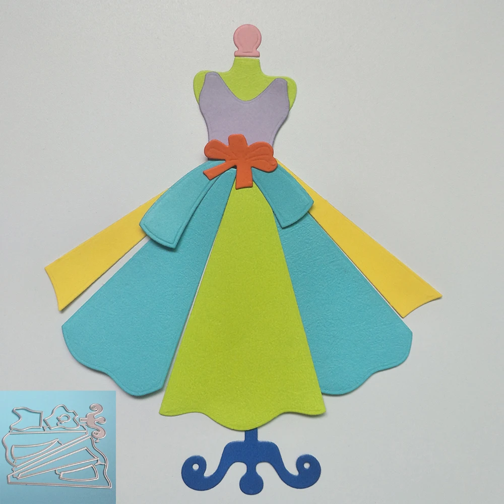 Комплект металлических резаков для платья принцессы шаблон с узором ручной