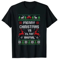 merry christmas animal filthy ya t shirt xmas pajama tee tops