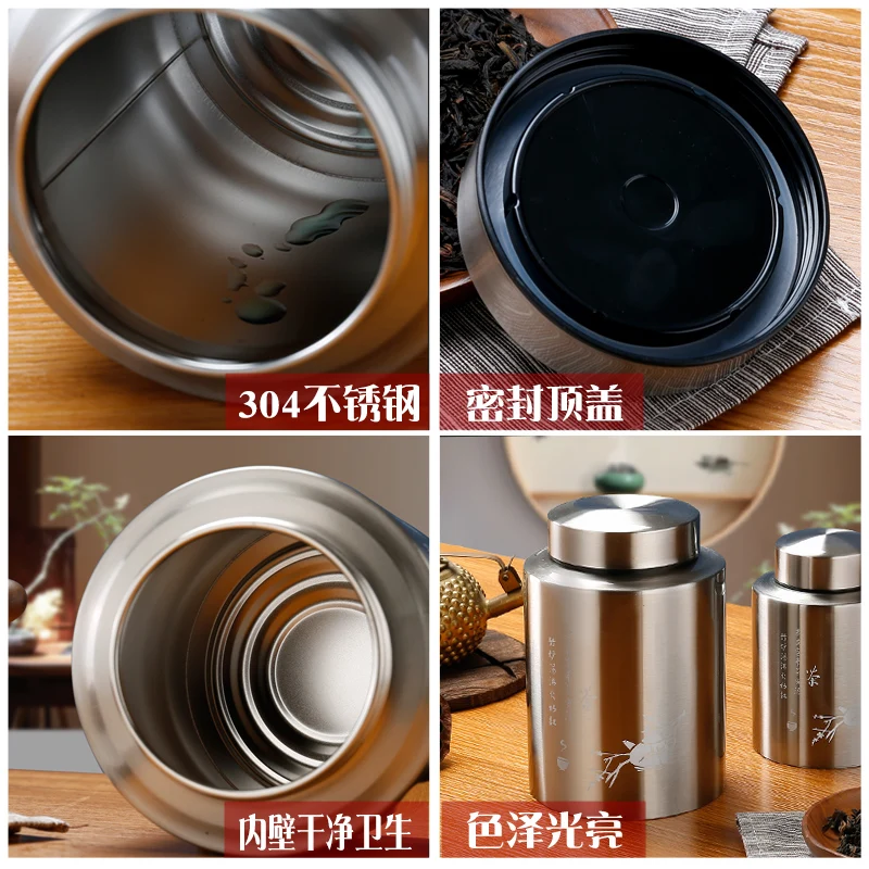 

Tin Can Metal Tea Box Travel Iron Mini Tea Caddy Lid Leaf Tea Leaves Container Green Tea Can Latas De Metal Chinese Tea AC50TE