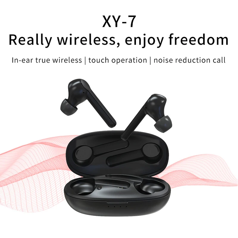 XY 7 TWS Bluetooth V5.0 стерео Беспроводная спортивная водонепроницаемая гарнитура mini true