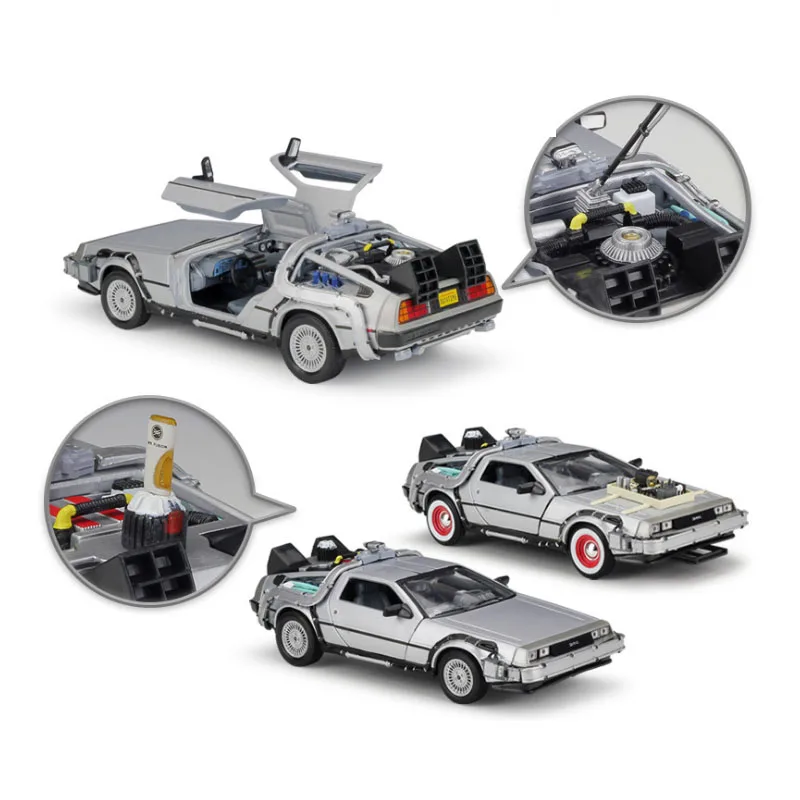 Welly 1:24 Diecast DMC -12 delorean Back to The Future High Simulation Vehicle Alloy Metal Model Car | Игрушки и хобби