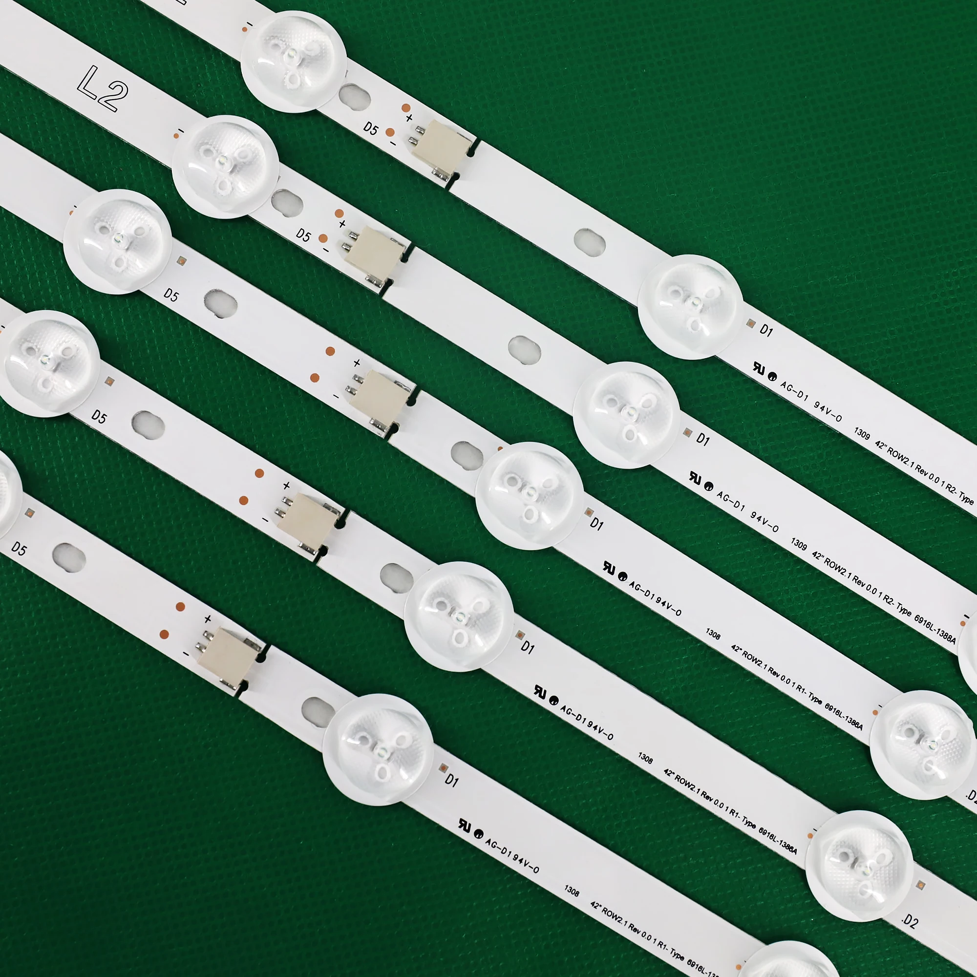 Новый 10 шт./компл. светодиодный подсветка бар Замена для LG 42LN5700 6916L 1214A 1215A 1216A 1217A