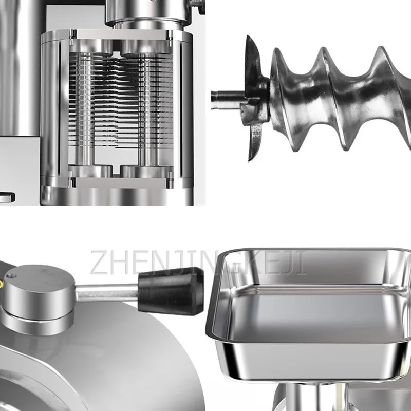 

110/220V Meat Grinder Slicer Desktop Stainless Steel Shredded Pork Meat Mixer Meat Cutter Restaurant Food Processing Appliances