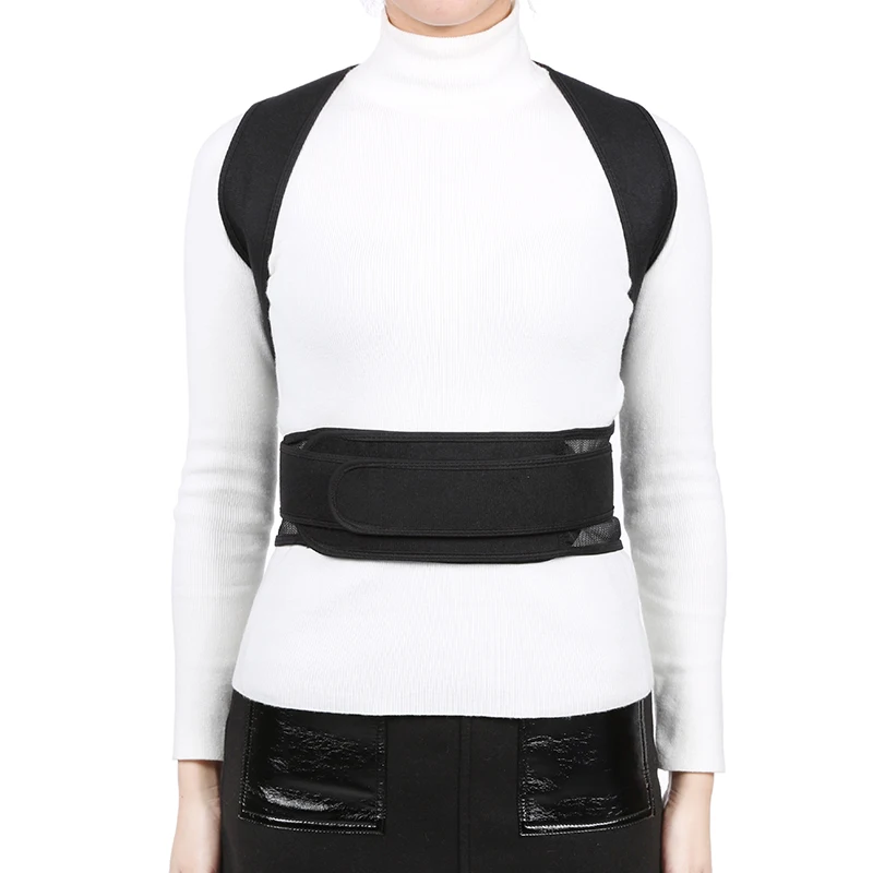 Корректор осанки для спины ключицы позвоночника плеча поясничной поддержки