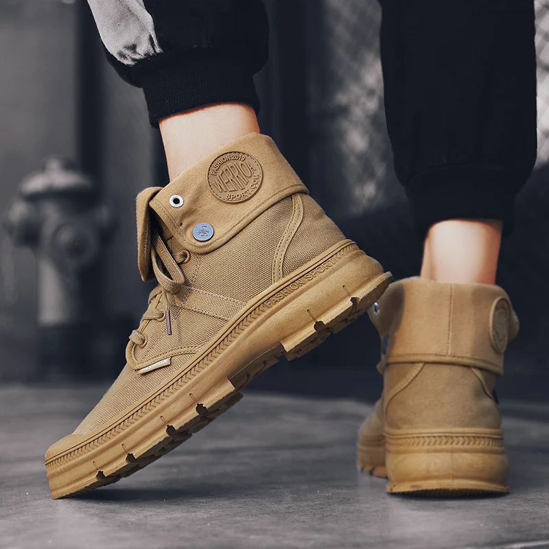 Модные высококачественные зимние мужские Ботинки Martin ботинки-дезерты с высоким