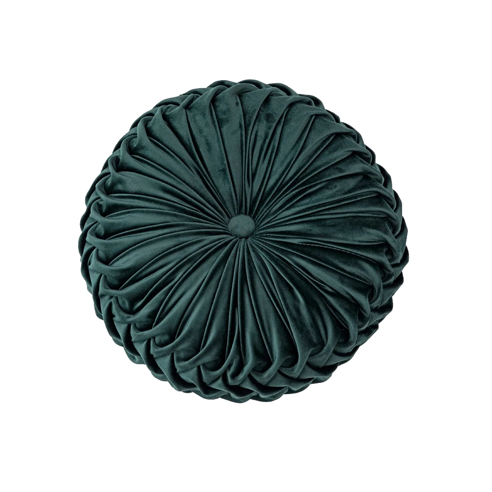 Dark Green 8 цветов Европейский пасторальный стиль Тыква круглая подушка для сиденья/задняя подушка или диван подушка бархатная ткань подушка с изображением тыквы плюшевый подарок - Цвет: Dark Green