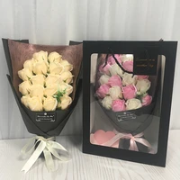 2021 artificial rose bouquet scented soap flowers holding flower handmade creative gift simulated flowers ornaments decorations