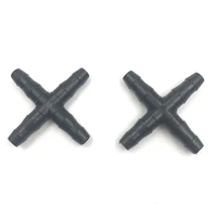 10pcs 14 cross connecter for 47mm micro tubing hose four ways barbed adapter drip irrigation cross joint connectors