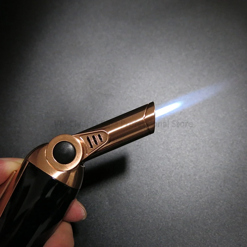 COHIBA гаджеты вращающаяся струйная насадка Зажигалка для сигар Таблица 1 пламя