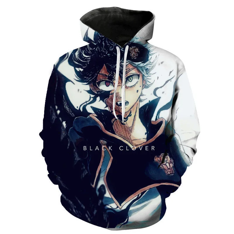 

Black Clover Hoodies Anime 3D Print Streetwear Men Women Casual Fashion Hoodie Pullover Hip Hop Sweatshirt Cosplay Clothing Male