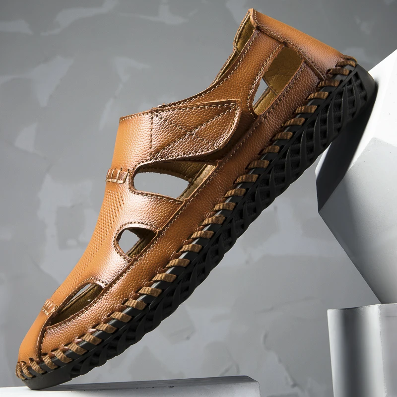 

Breathable Shoes Men Work Sandals Comfortable Casual Shoes Men Breathable Korean Men's Summer Sneakers Fashion Light