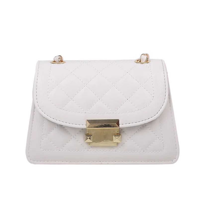 

Women's Bag Pouches 2021 Line New Fashion Chain Shoulder Messenger Quilted Bag Texture Diamond Small Bags For Women