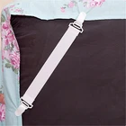 4 шт.компл. покрывало для матраса белого цвета, домашние эластичные захваты, держатель на клипсе, противоскользящие фиксаторы для ремня