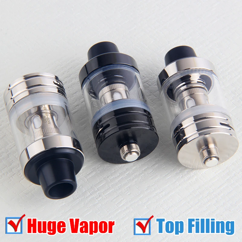 50 Вт P Box Mod испаритель комплект с большим паром Топ заполняющий распылитель EcPow