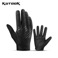 kutook mtb cycling gloves full finger bike gloves motorcycle touch screen outdoor sports bicycle running gloves man woman