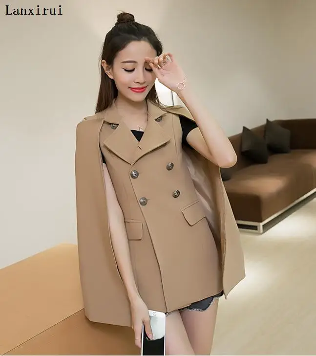 Новая женская одежда для весны накидка в стиле Хань пальто европейском и