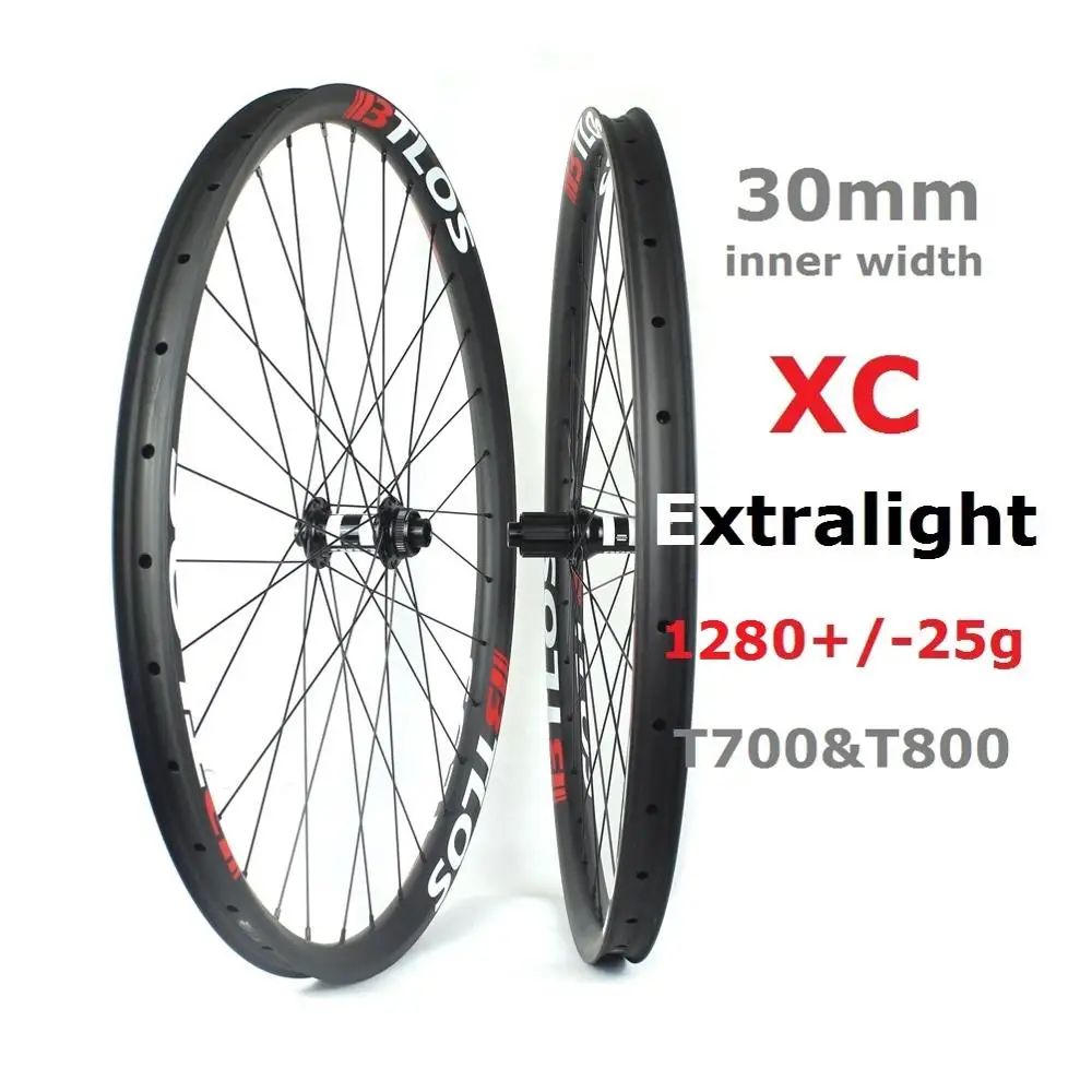 29er 30 мм ссветильник Кая углеродная колесная пара для горного велосипеда с
