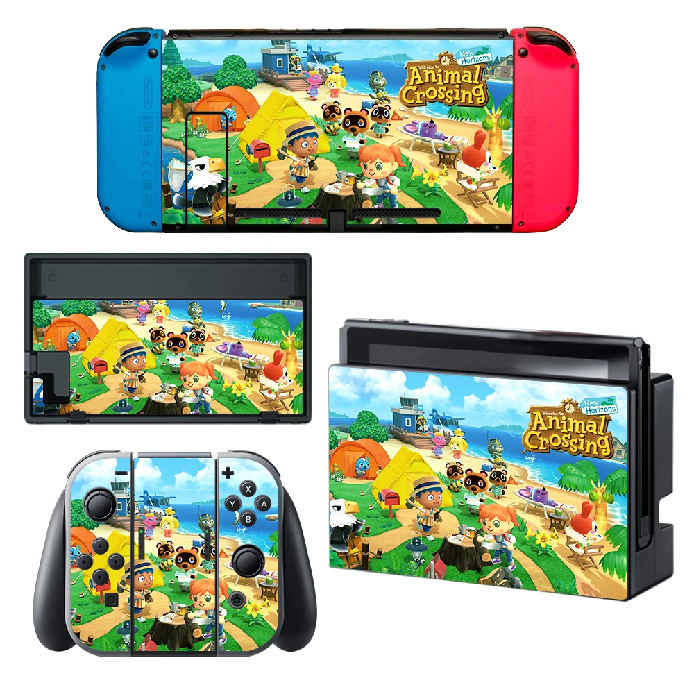 DATA FROG Animal Crossing Full Wrap Protective Stickers For Nintendo Switch Decal Protector Cover Skin NS Console | Электроника