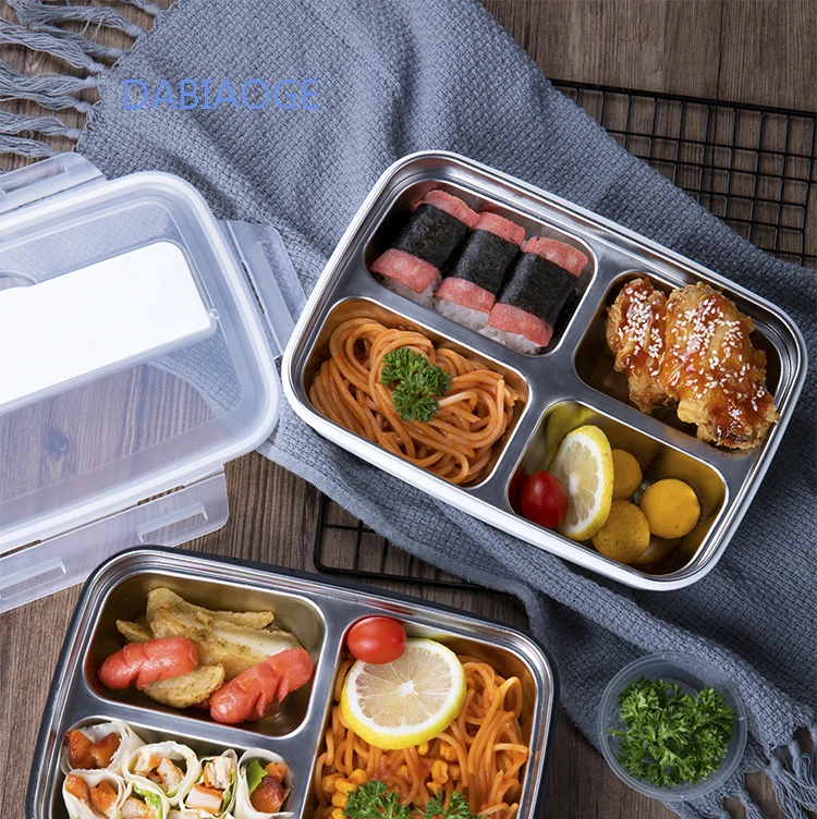 Здоровый материал нержавеющая сталь Ланч бокс пшеничная солома Bento коробки