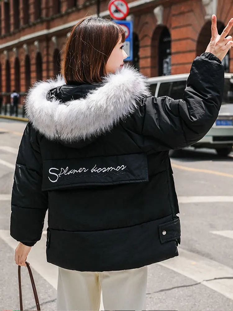 Женская одежда 2020 женские парки зимняя большая стеганая куртка с меховым