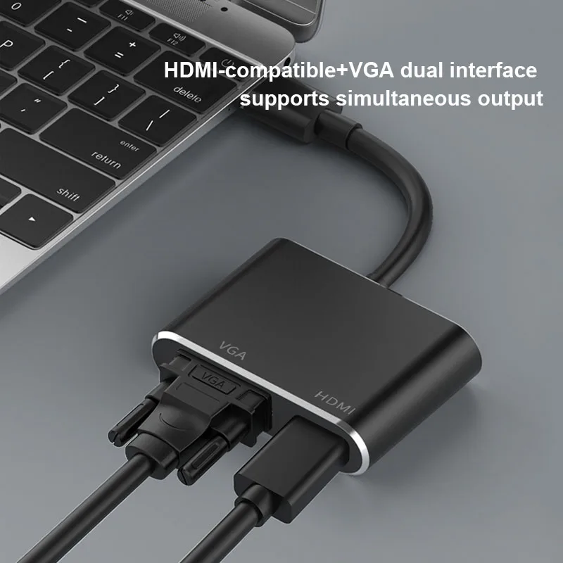 Переходник VGA Basix USB 3 0/HDMI 4K HD мультидисплей 2 в 1 для ОС Windows 7/8/10 | Электроника