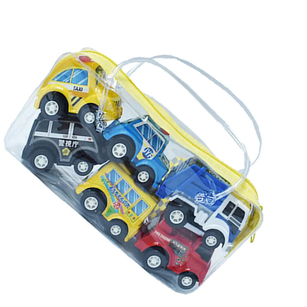 

6Pcs Mini Toy Cars Pull Back Car Play Cartoon Car Model Toys Vehicle Trucks Baby Toddlers Kids Boys Party Toys Pull Back Toy