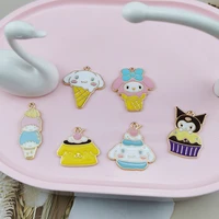 10pcslot alloy jewelry accessories cartoon little devil ice cream dog earring pendant pendant handmade diy material
