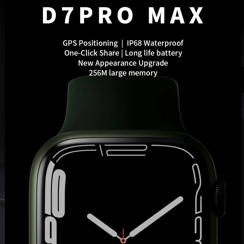 Умные часы D7 Pro Max мужские оригинальные Смарт-часы серии 7 с пользовательским