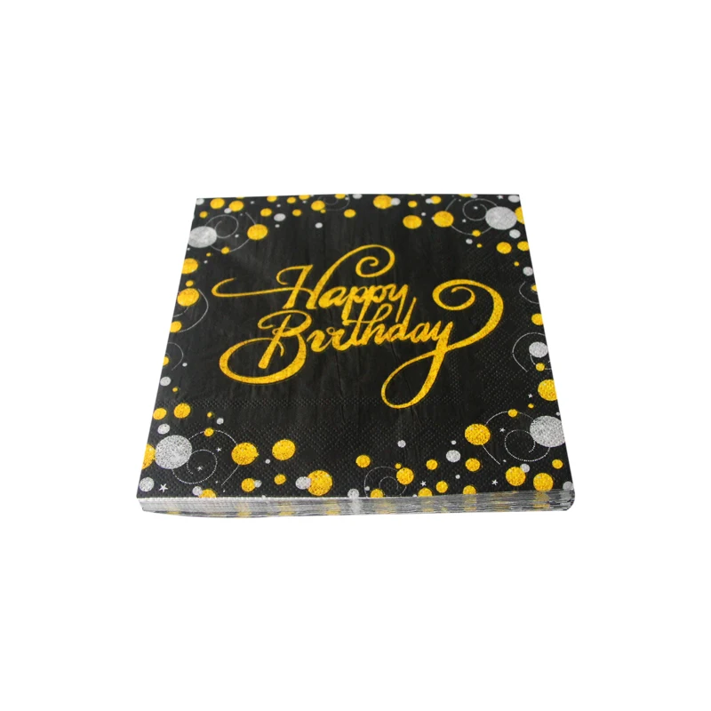 Одноразовая посуда на день рождения для взрослых набор из 49 предметов 30/40/50/60 лет