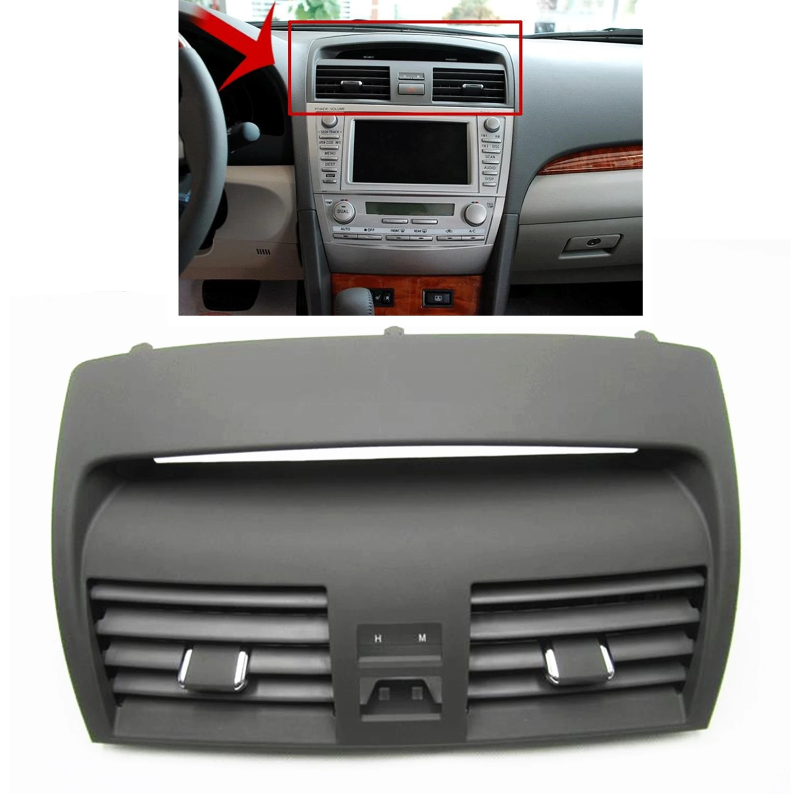 

Передняя система кондиционирования, Центральная розетка для Toyota Camry 6, 2007-2011, замена центральной панели приборной панели автомобиля
