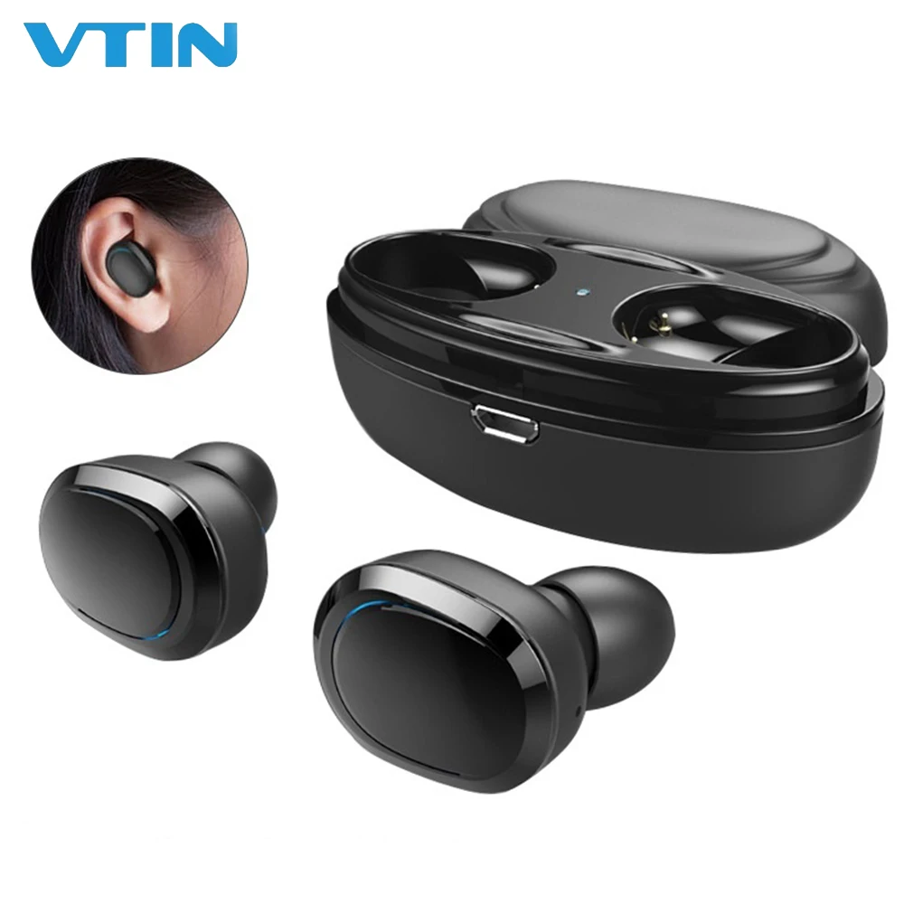VTIN Беспроводной наушники T12 вкладыши TWS Bluetooth 4 1 мини беспроводной связи