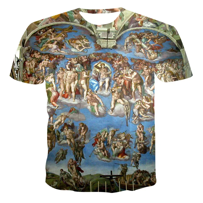 

2021 New Summer Men'S Short-Sleeved Casual Polyester One Piece T-Shirt