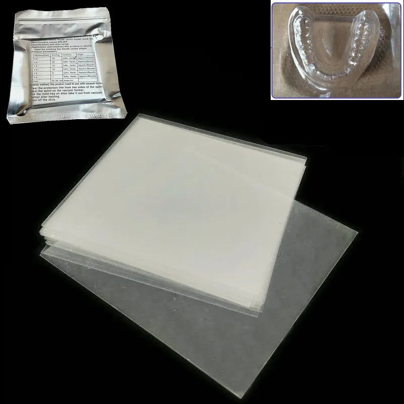 

Dental Lab Splint Thermoforming Material For Vacuum Forming Hard Denture Model Mold Slice1.0mm/1.5mm/2.0mm