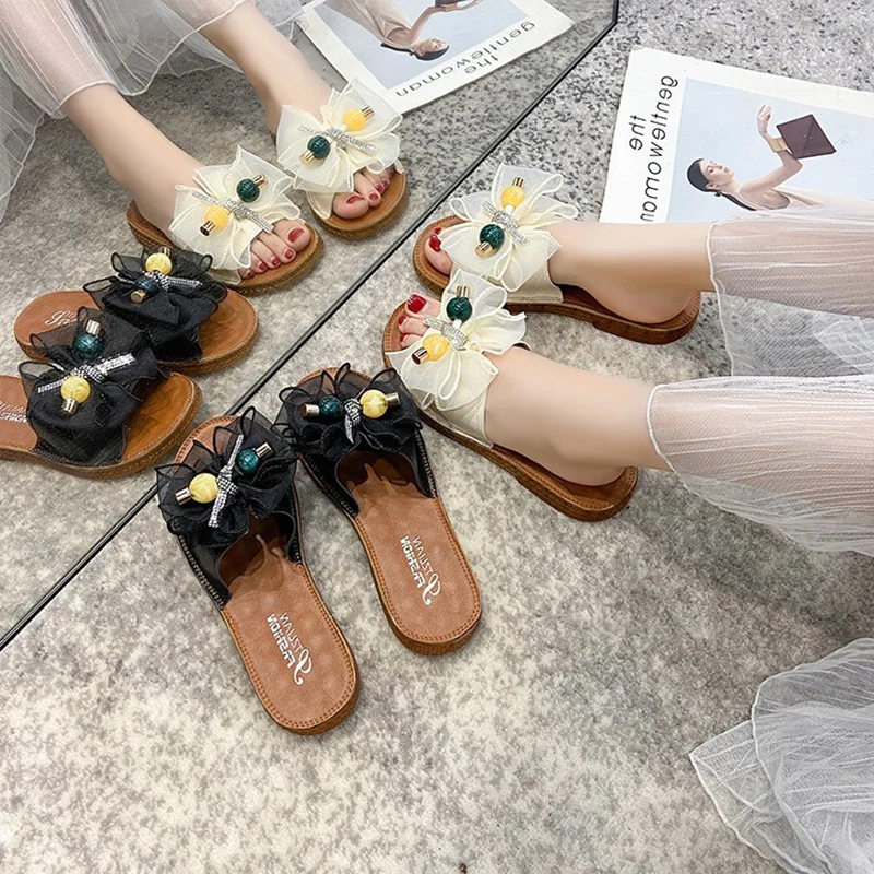 

Low Slippers Women Summer Slides Shoes Fashion Pantofle Rubber Flat Luxury 2021 TPR Basic PU Slippers Casual Shoes Woman 2021 L