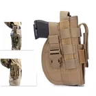 Тактическая мягкая кобура для пистолета для Glock 17 19, Beretta, искусственный чехол для пистолета, универсальная охотничья кобура на правую руку с ремнем, сумка для магазина