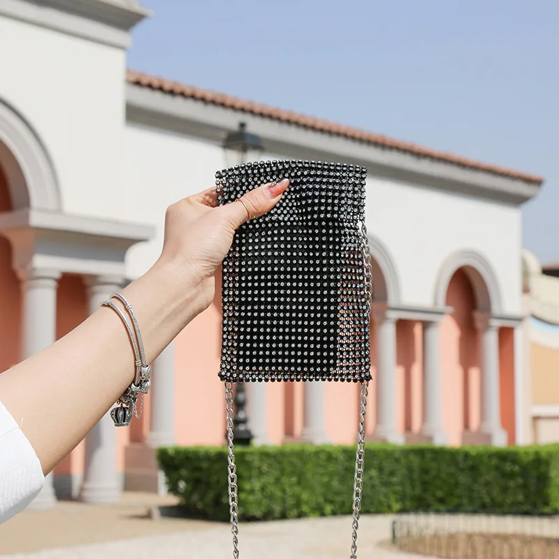 Бриллиантами маленькая сумка женская 2019 новый тренд импортных товаров в модные