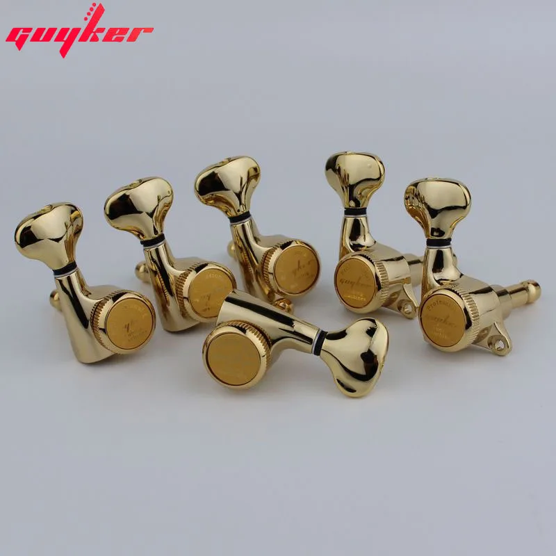 Afinador de Cordas de Bloqueio de Ouro da Guyker Sintonizador de Cabeças para Máquina de Guitarra Elétrica
