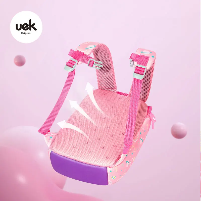 School Bags for Girls Pink Anime Kid Kindergarten Mochila Cartoon Outdoors Backpack Lightweigh Elementary Bookbag | Канцтовары для