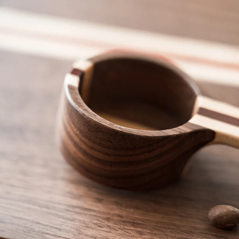 1 шт. натуральные деревянные кофейные зерна ложки ложка для кофе чая маленький