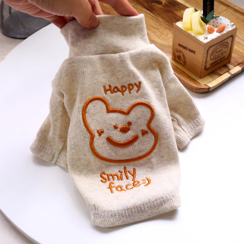 

2021 new dog Dog clothes Clothing for cats pet Hawaiian shirts small dogs french bulldog T-shirt Oversized live polyester cute a