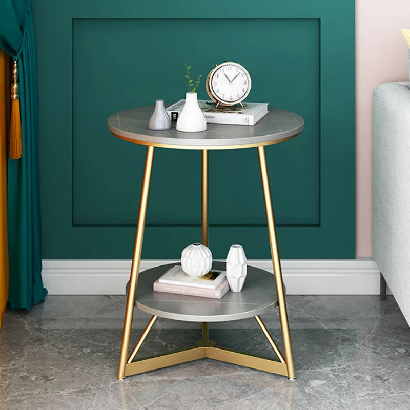 

Nordic Rock Board Sofa Side Table Cabinet Seating Corner Balcony Small Coffee Tablle Bedside Round Table Escritorio Mueble