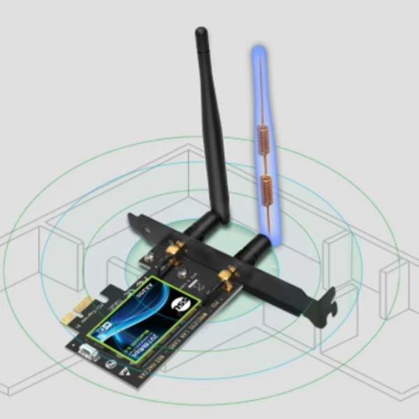 Двухдиапазонная PCI Express Wi Fi карта Gigabit для Intel AX200 2 4G/5 ГГц 802.11Ac/Ax 5 0 Bluetooth адаптер