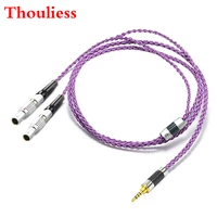 thouliess hi end 8 cores 7n occ silver plated headphones replacement cable upgrade cable for focal utopia elear headphones