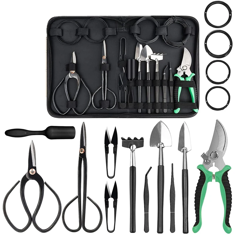 

Набор инструментов для бонсай, набор инструментов для бонсай, стартовый набор бонсай, ножницы для обрезки, ножницы для обрезки из углеродис...