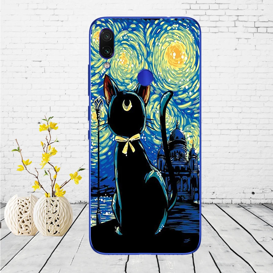 Чехол для Xiaomi Redmi Note 7, силиконовый чехол для Xiaomi Redmi Note 7, задняя крышка, чехол для Redmi Note 7, чехол для телефона
