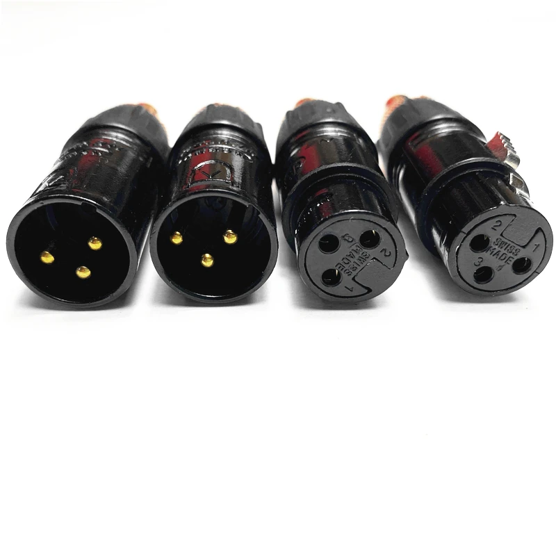 Neutrik XLR к гнездовому адаптеру RCA позолоченный красный разъем для аудиоразъема HIFI-(
