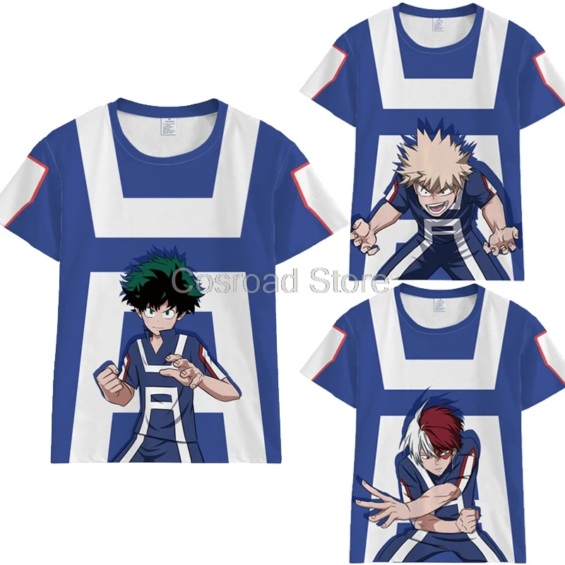 Cosroad Todoroki Shoto футболка Boku No Hero Academy мидория изуку Косплей маскарадная мужские