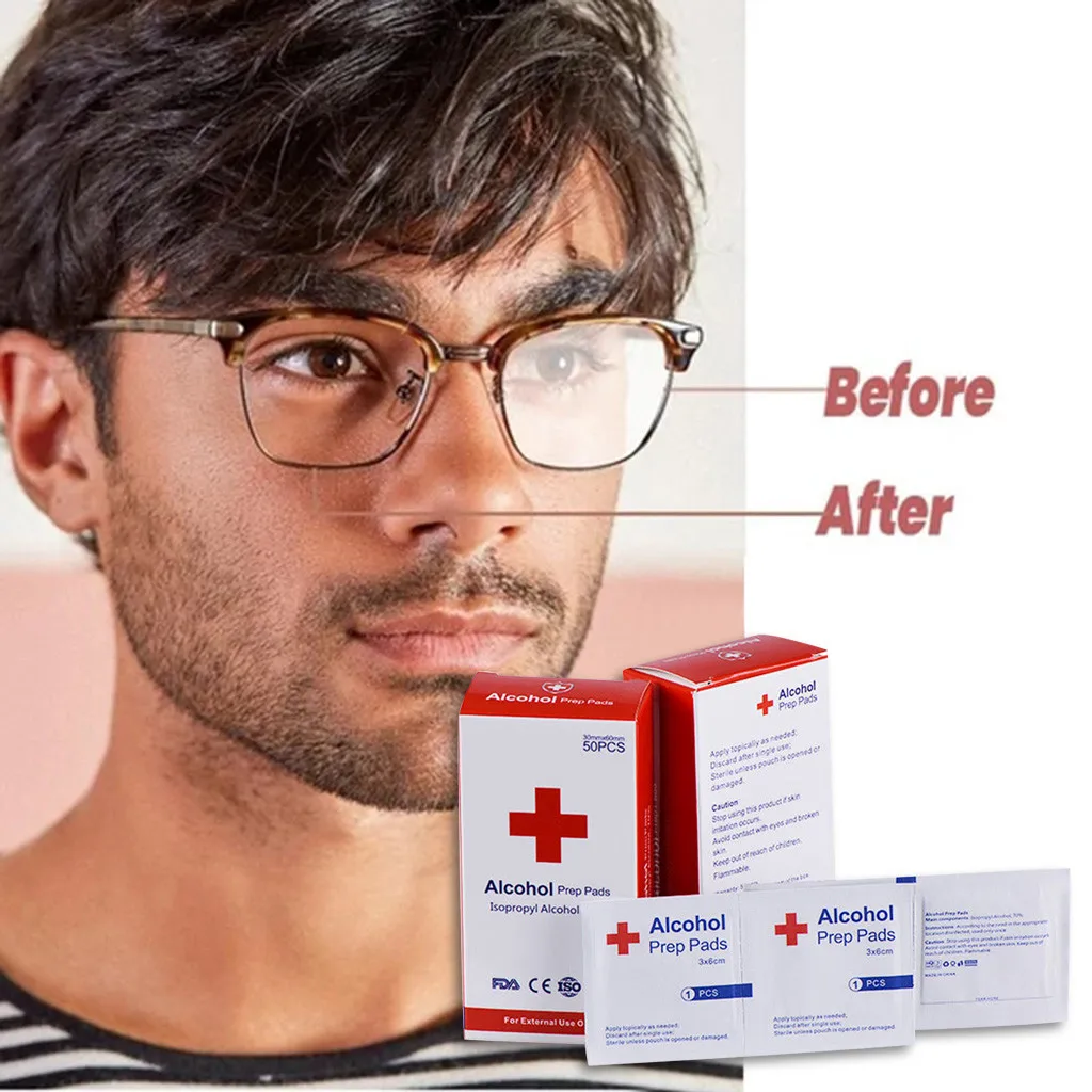 200 шт спиртовая влажная салфетка одноразовая дезинфекция Prep Swap Pad антисептик уход