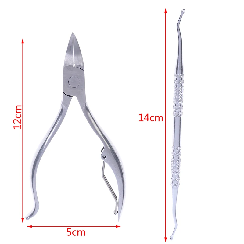 

2PCs Ingrown Toenails Pedicure Foot Care Tool Nail Correction Clipper Cutters New