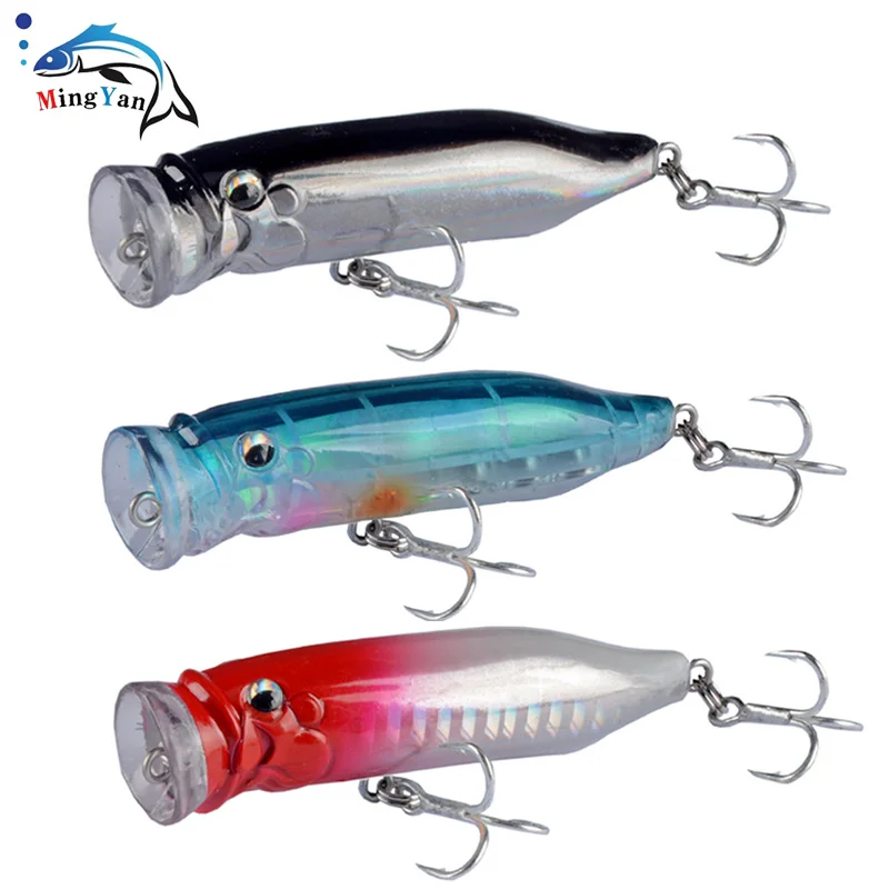 

Popper Fishing Lures Weights 9.4g Topwater Lure Isca Artificial Fishing Lure Fish Swim Bait Tackle Equipment Articulos De Pesca